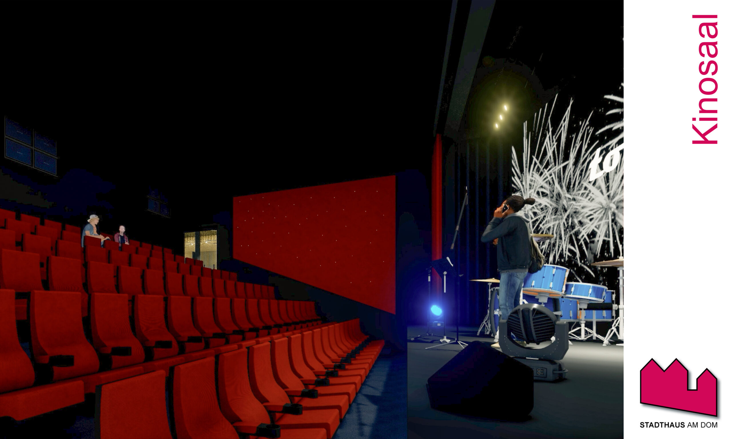 Theater- und Kinoraum im Dom Palais Wetzlar mit Sitzreihen