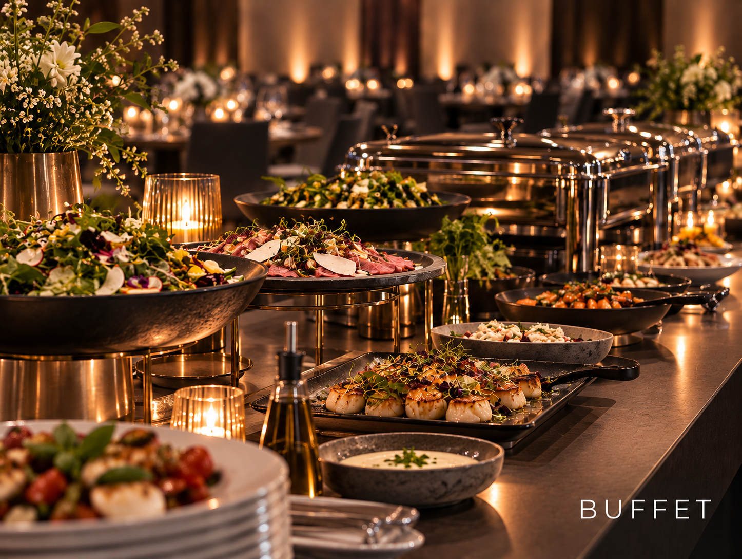Buffet beim Catering im Dom Palais Wetzlar