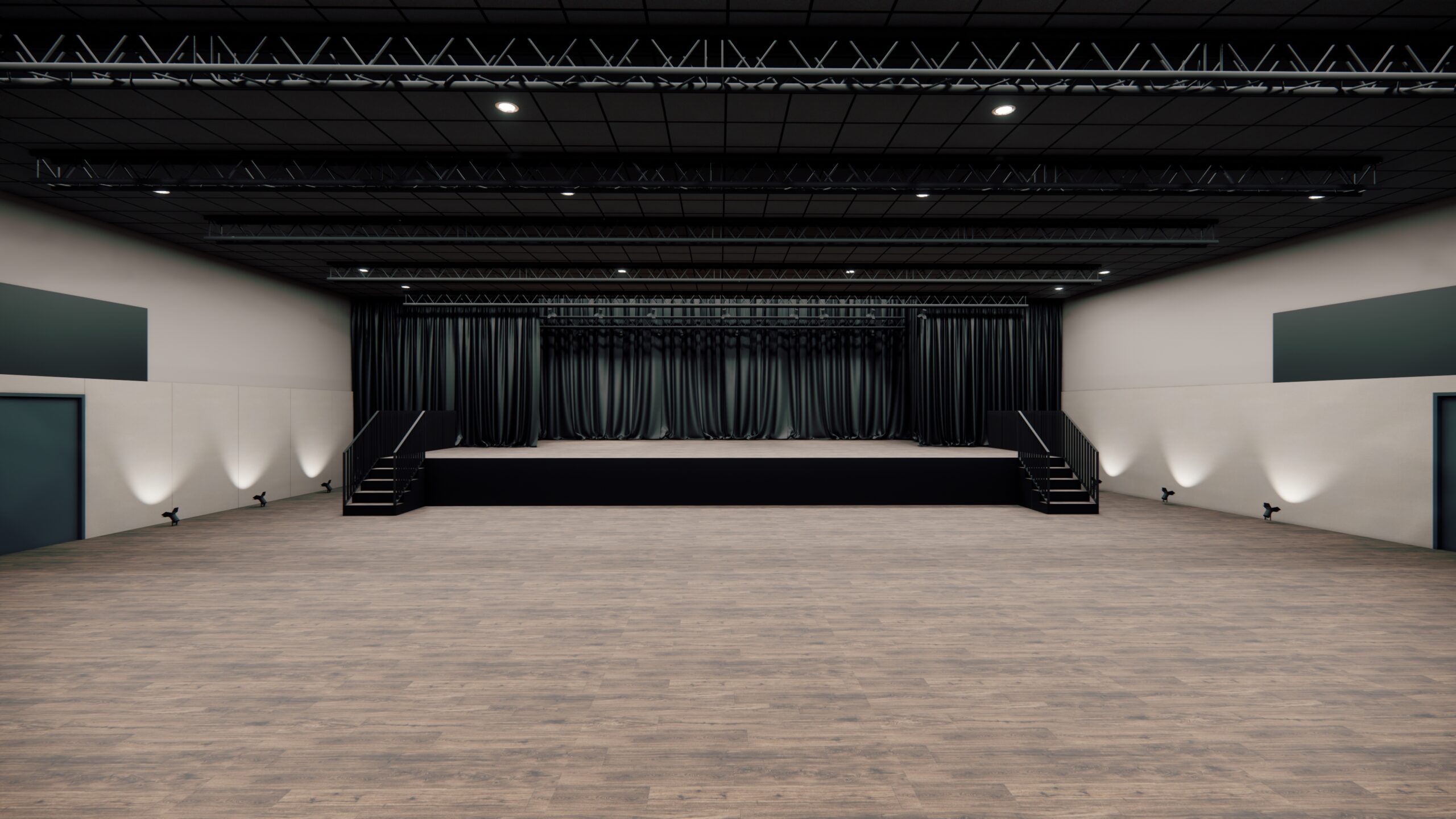 Großer Saal im Dom Palais Wetzlar mit Bühne und LED-Fläche mieten